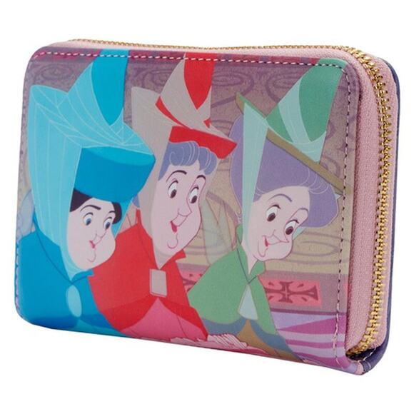 Loungefly Disney Sleeping Beauty Princess Scene Zip Around Wallet - Picture 7 of 8